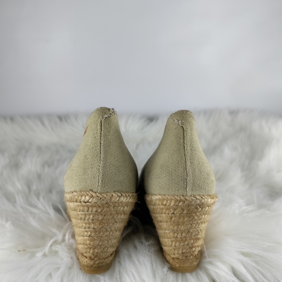 Viscata Rosas Canvas Wedge Pumps - Picture 4 of 5